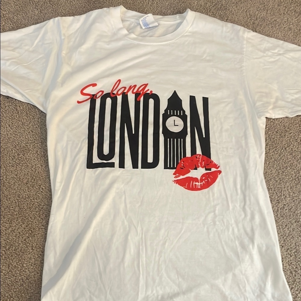 Taylor Swift Red and White So Long London T-Shirt